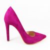 Fuchsia Love - Pantofi piele naturala