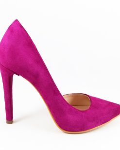 Fuchsia Love - Pantofi piele naturala