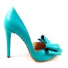 Distinct - Turquoise- Pantofi piele naturala