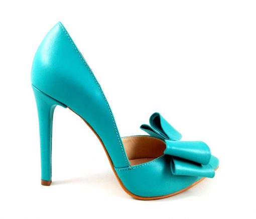 Distinct - Turquoise- Pantofi piele naturala