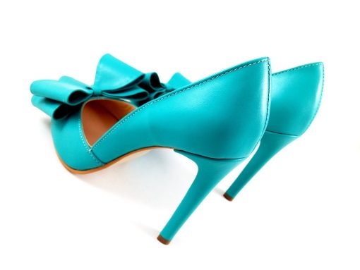 Distinct - Turquoise- Pantofi piele naturala