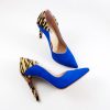 Charm - Blue - Pantofi piele naturala