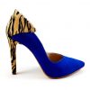 Charm - Blue - Pantofi piele naturala