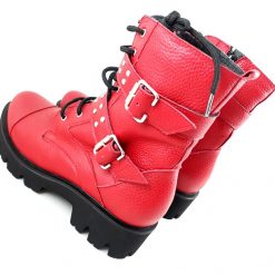 Red Boots - Ghete piele naturala