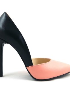 Rise - Black & Quartz - Pantofi stiletto piele naturala