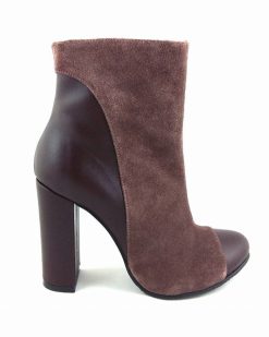 Wish - Botine piele naturala - Brown Marsala