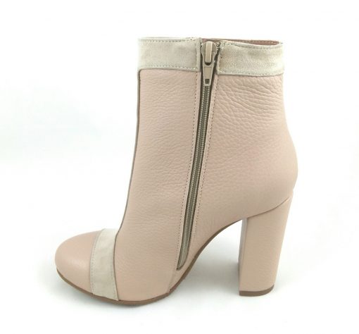 Wish - Cream - Botine piele naturala