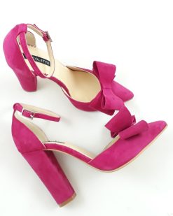 Chloe - Stiletto cu funde - piele naturala