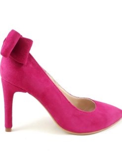 Allure (2) - Pantofi fuchsia piele naturala