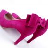 Allure (2) - Pantofi fuchsia piele naturala