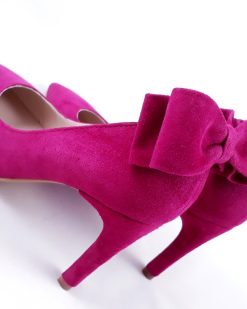 Allure (2) - Pantofi fuchsia piele naturala