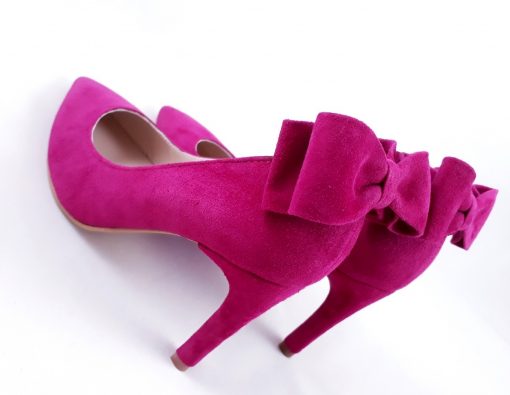 Allure (2) - Pantofi fuchsia piele naturala