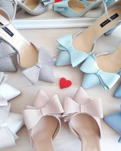 Chloe - Blue - Pantofi piele naturala