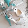 Marilyn - turquoise & glitter - sandale mireasa - piele naturala