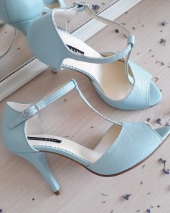 Sandale mint - piele naturala