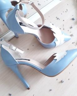 Nature - Serenity Blue - Stiletto piele naturala