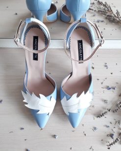 Nature - Serenity Blue - Stiletto piele naturala