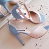 Celine - Pastel - sandale bleu & roz pudra - piele naturala