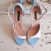 Celine - Pastel - sandale bleu & roz pudra - piele naturala