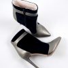 Inspire - Black & Bronze - Botine piele naturala