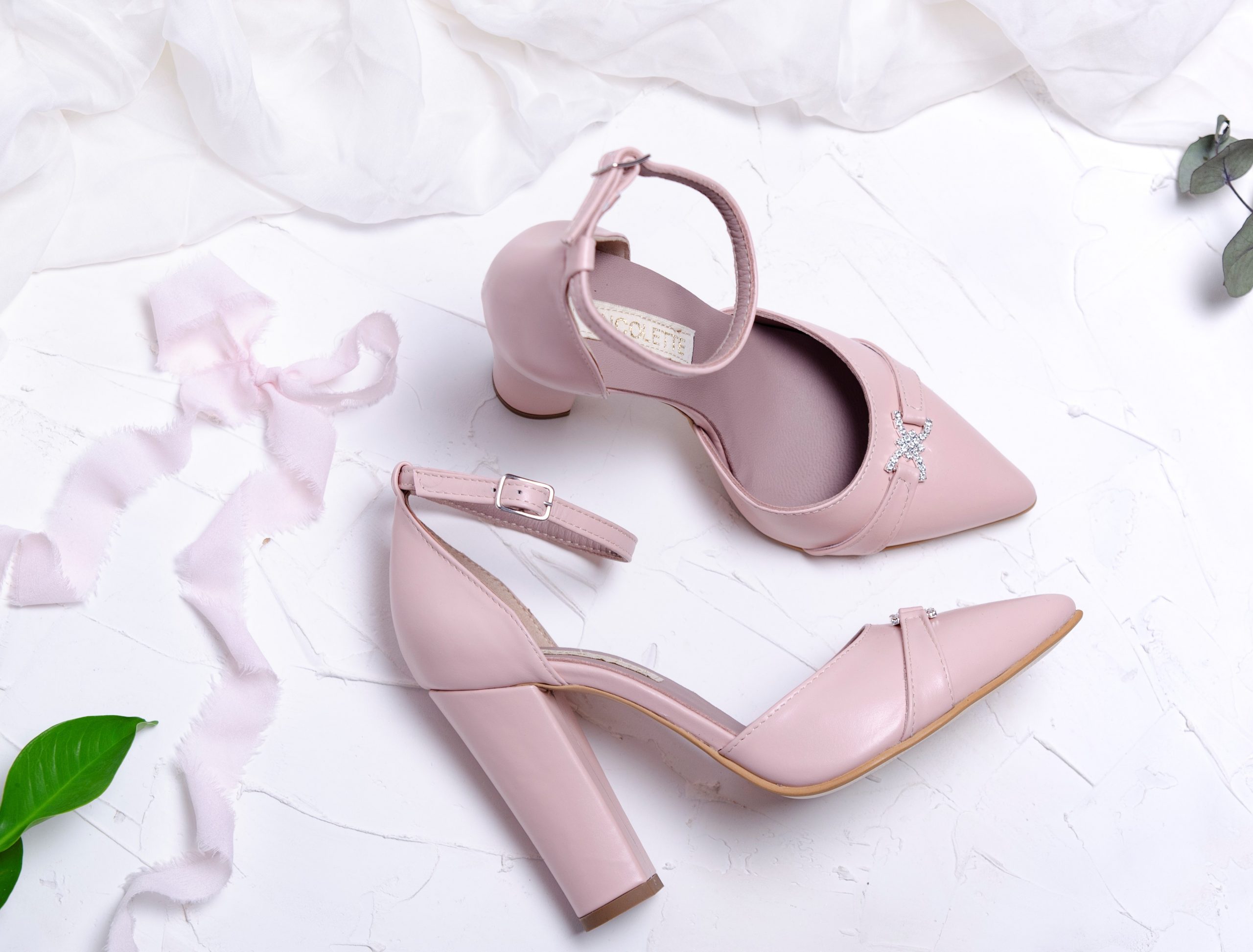 Accor George Bernard harassment Pantofi roz blush - pantofi piele naturala - Ancolette