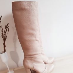 Rhea Cream - rotund - piele naturala