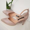 pantofi nude rose piele naturala