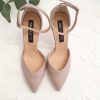 pantofi nude rose piele naturala