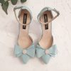 pantofi mireasa bleu mint