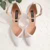 Lolita - pantofi mireasa cu dantela toc gros ancolette