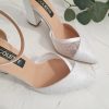 Lolita - pantofi mireasa cu dantela toc gros ancolette