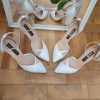 Lolita - pantofi mireasa cu dantela toc gros ancolette