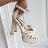 sandale mireasa ivory