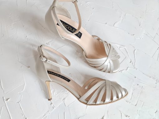 sandale mireasa crem