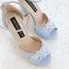 sandale mireasa bleu