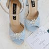 sandale mireasa bleu