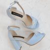 sandale mireasa bleu