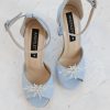 sandale mireasa bleu