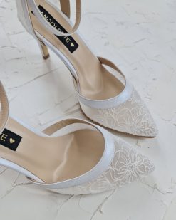 pantofi mireasa cu dantela