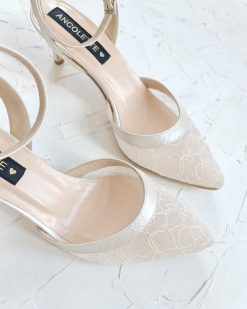 pantofi mireasa cu dantela