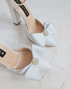 pantofi mireasa cu funde