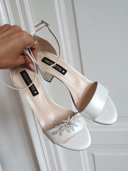sandale mireasa cu accesorii