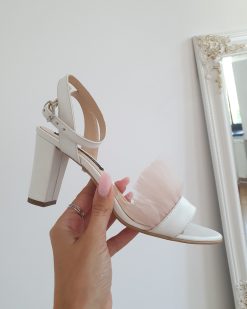 sandale mireasa cu tulle