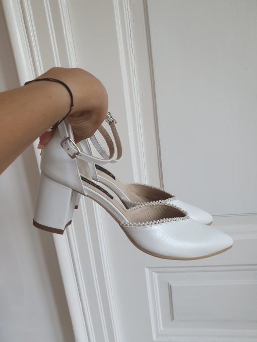 pantofi mireasa cu perle