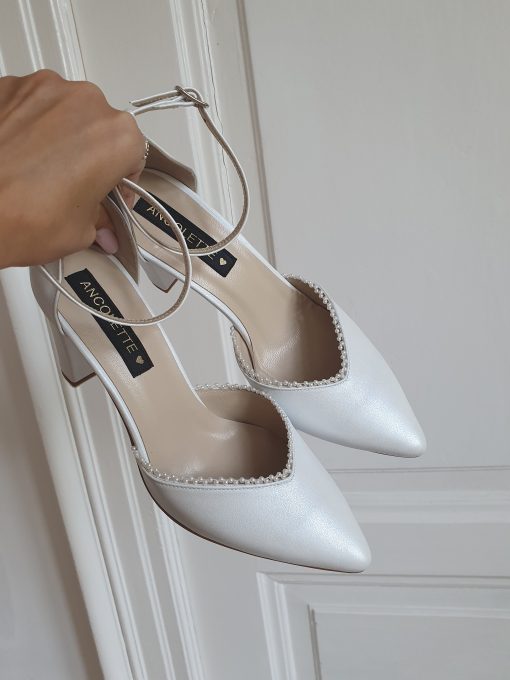 pantofi mireasa perle
