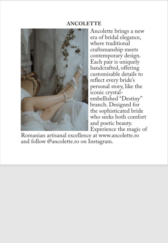 Ancolette in Vogue - brand romanesc de pantofi listat international in revista vogue 1